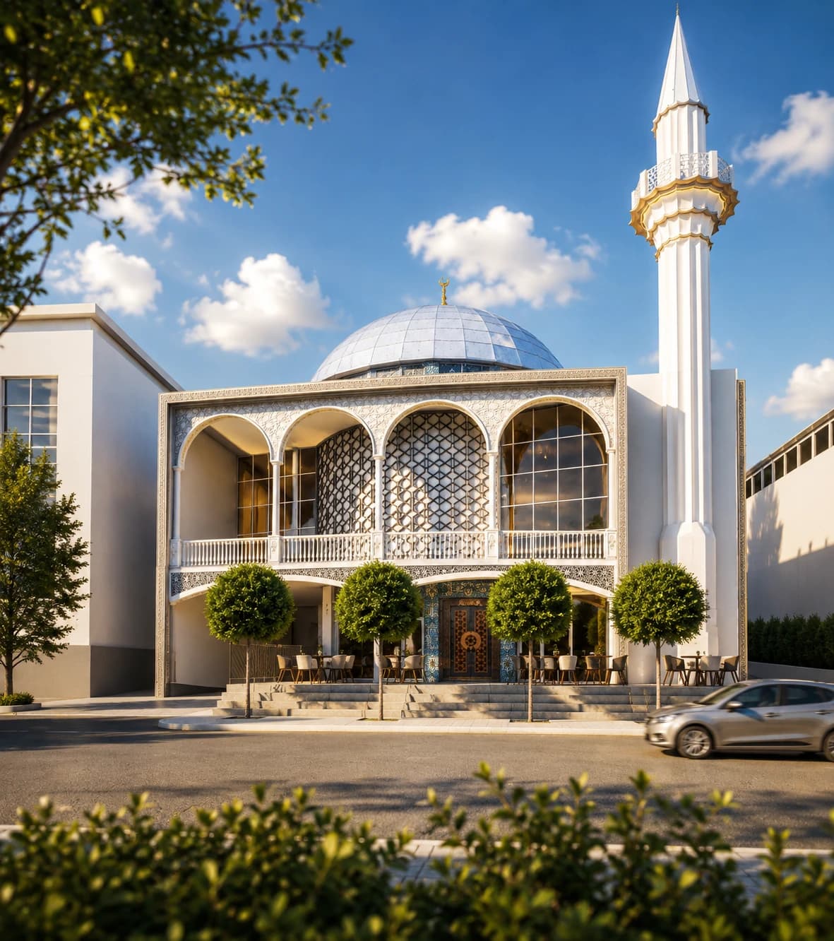 DITIB Moschee Karlsruhe — Außenperspektive 2