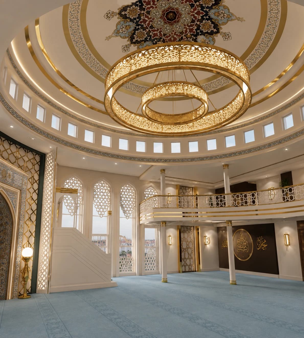 DITIB Moschee Karlsruhe — Innenperspektive 1