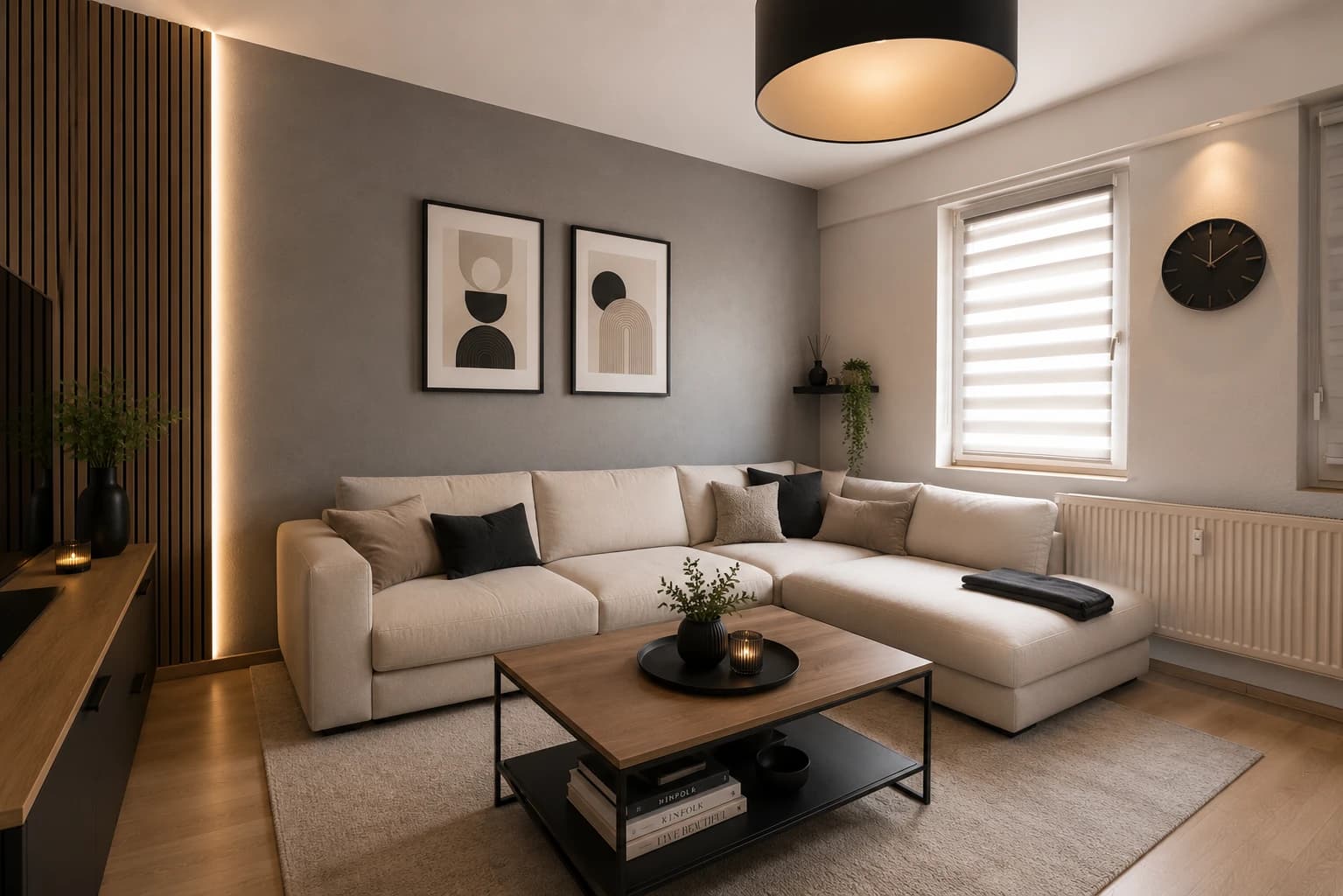 Modernisierung Mehrfamilienhaus in Langenselbold — Wohnzimmer EG