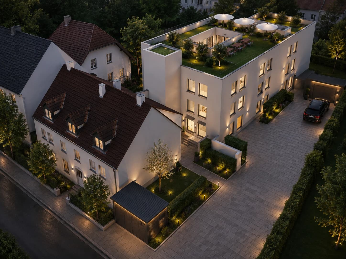 Neubau Ärztehaus in Hanau — Außenperspektive