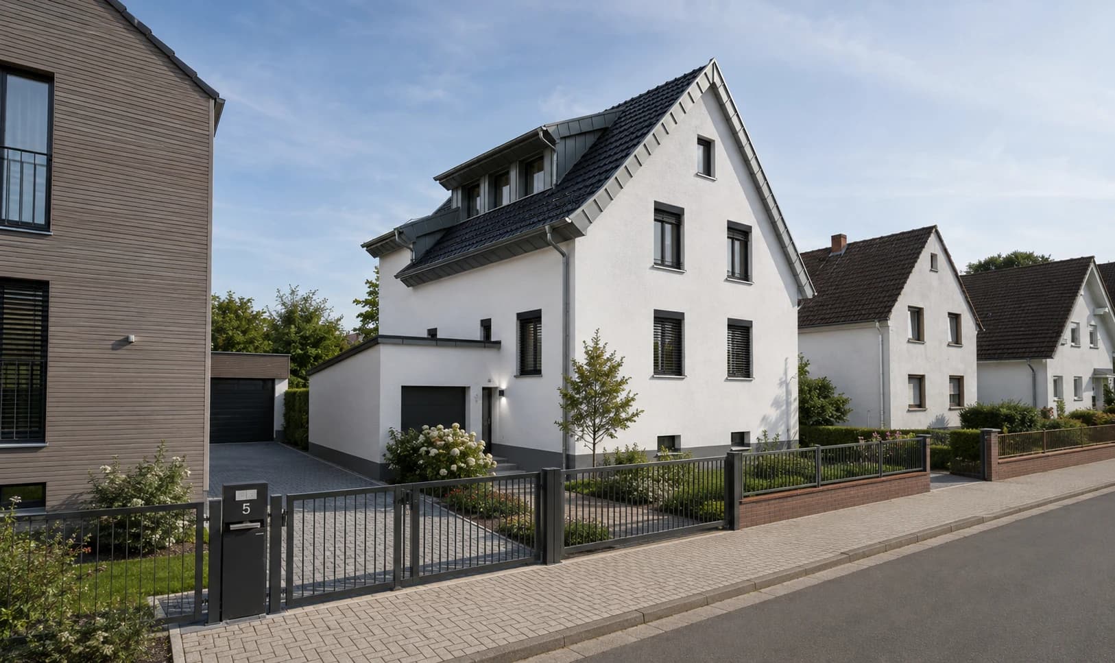 Neubau Einfamilienhaus Obertshausen — Außenperspektive 01 (11)