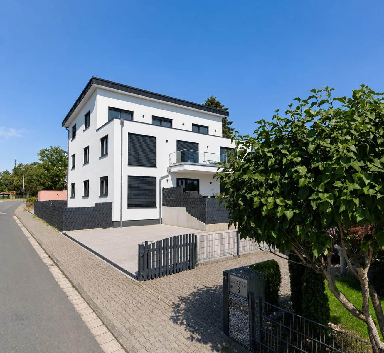 Neubau Mehrfamilienhaus Langenselbold — Außenperspektive 02