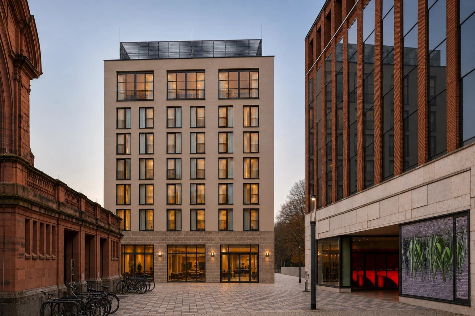 Neubau eines Hotels in Wiesbaden — Außenperspektive 01