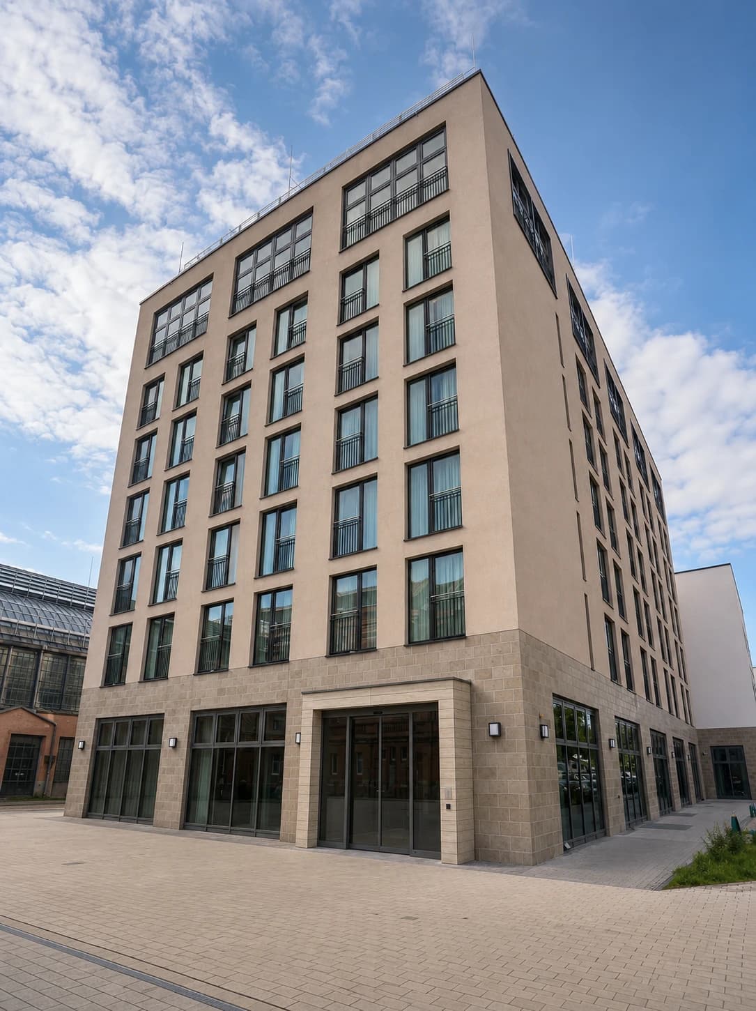 Neubau eines Hotels in Wiesbaden — Außenperspektive 03