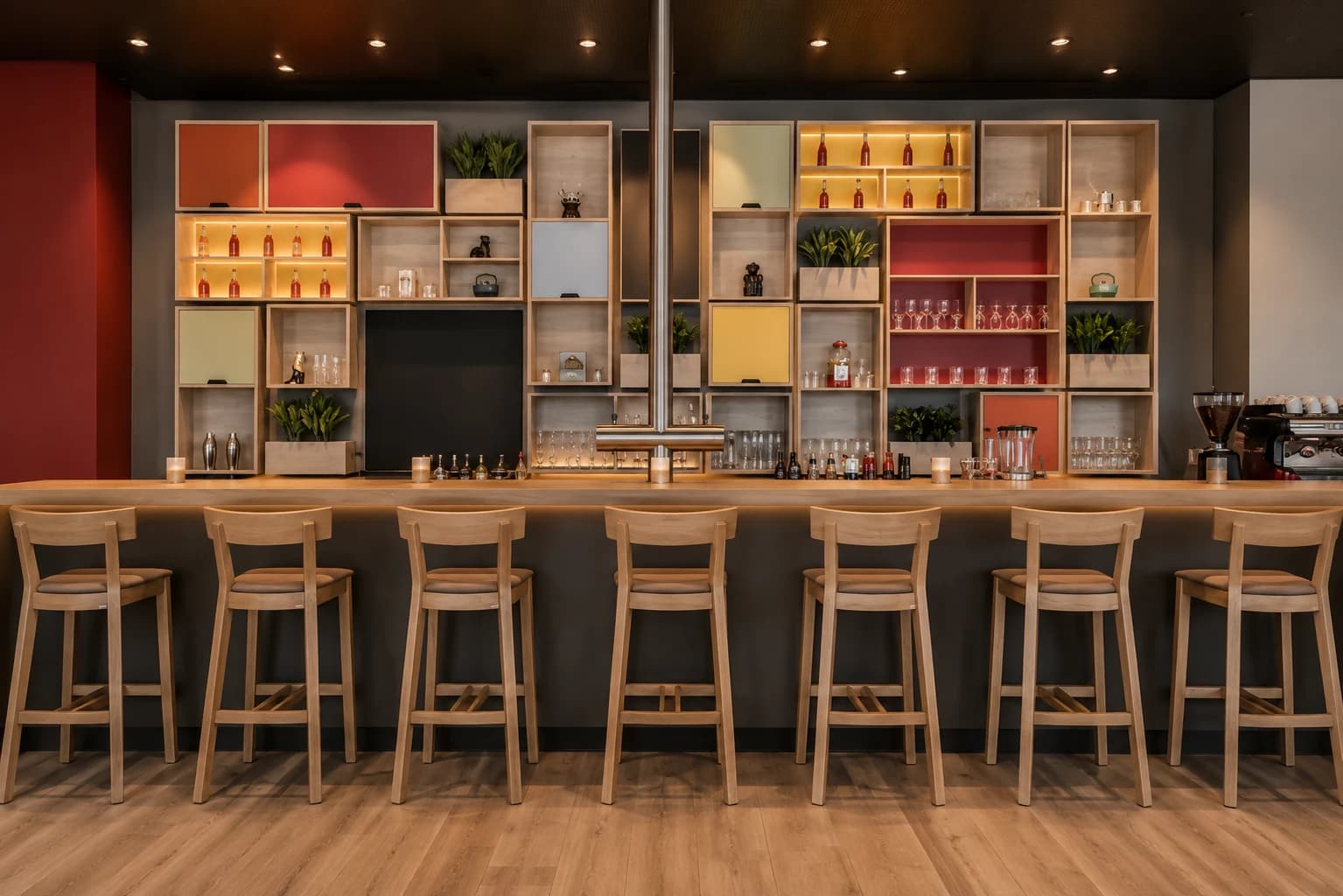 Neubau eines Hotels in Wiesbaden — Bar