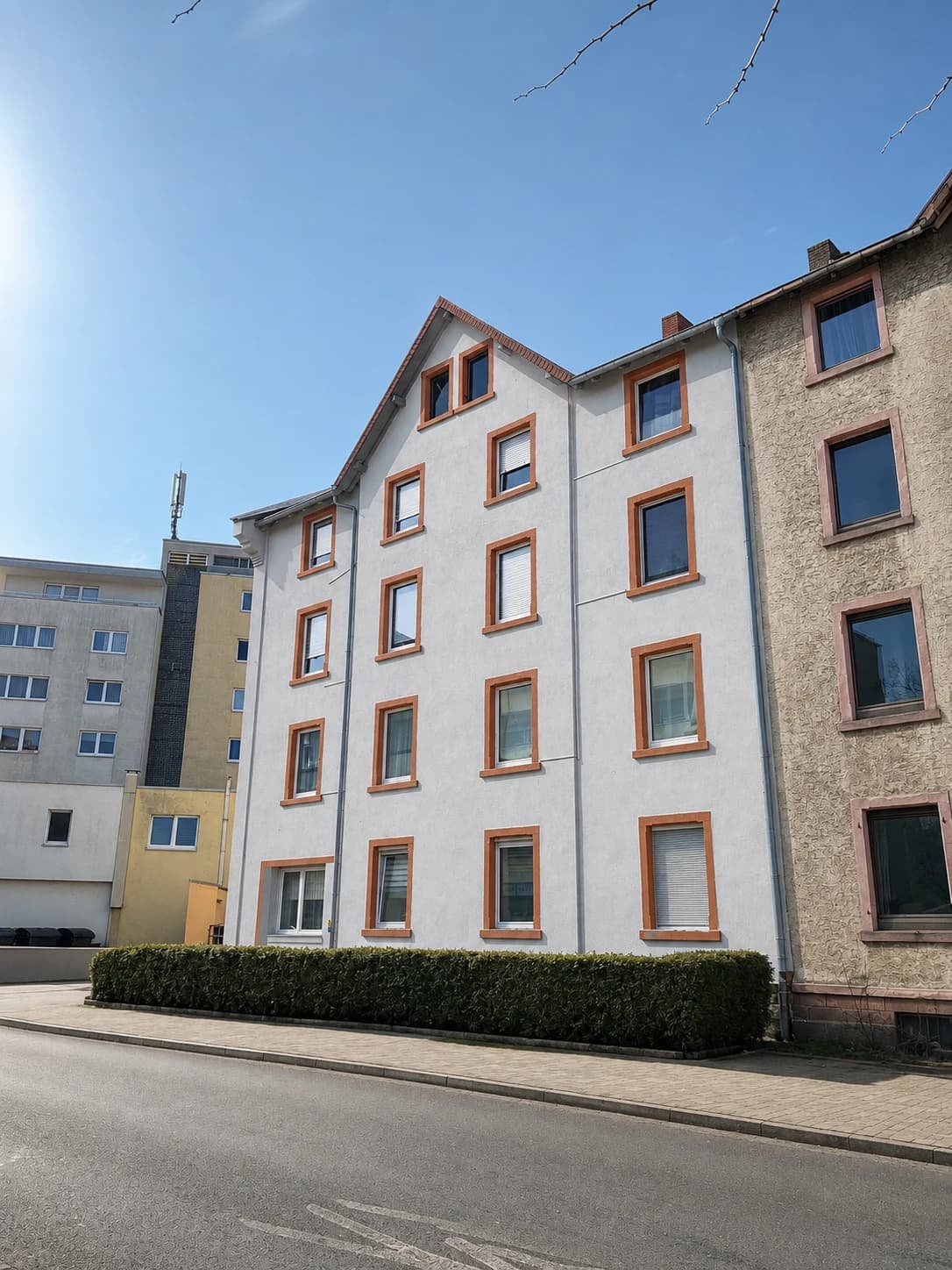 Bestandsaufnahme eines Mehrfamilienhauses in Hanau - Lamboy — Außenperspektive 01