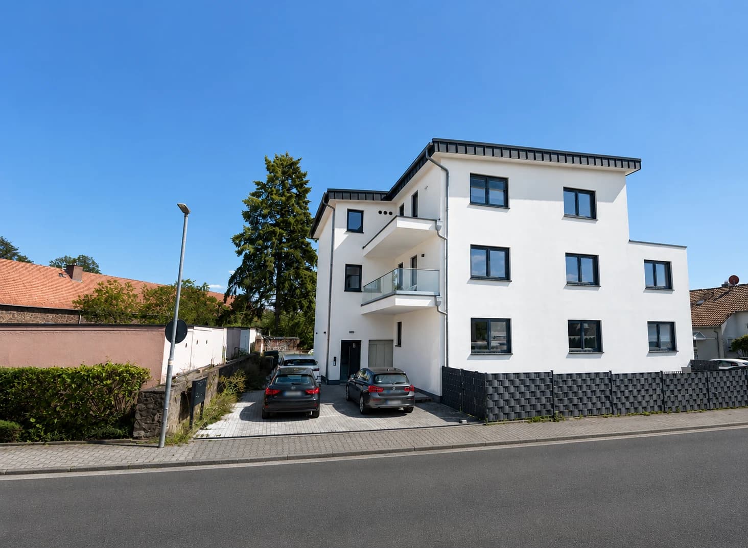 Neubau Mehrfamilienhaus Langenselbold — Außenperspektive 01